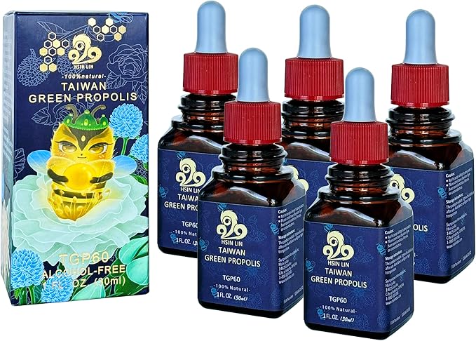 Taiwan Green Propolis High Concentration Propolin &gt 60mg/ml Nutrient-Rich Antioxidant (5)