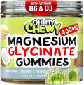 Center-Filled Magnesium Glycinate Gummies 400MG - High Absorption for Kids Teens &amp Adults - Supplement for Sleep Calm &amp Muscle Relaxation with B6 &amp D3 - Gluten Free &amp Vegan Friendly
