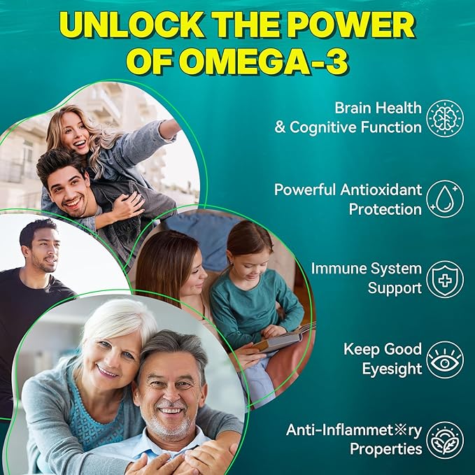 Vegan Omega-3 Gummies for Adults Fish Oil Alternative from Algae Oil Plant Based DHA 460mg &amp EPA 230mg Plus MethylFolate Vitamin B12 Phosphatidylserine No Fishy Taste Vegan Sugar Free 60 C