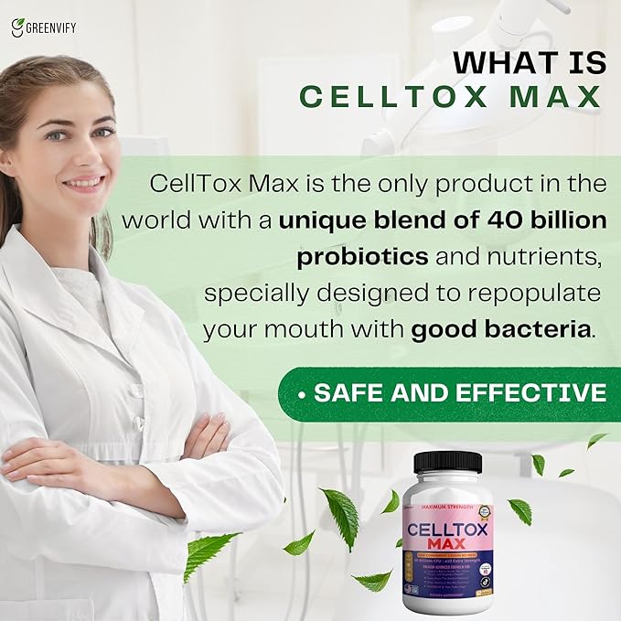 CellTox Max Probiotic Supplement Maximum Strength 40 Billion CFU 60 Capsules 30-Day Supply (2)