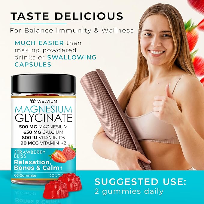 Triple Magnesium Liquid + Magnesium Gummies - Day &amp Night Routine