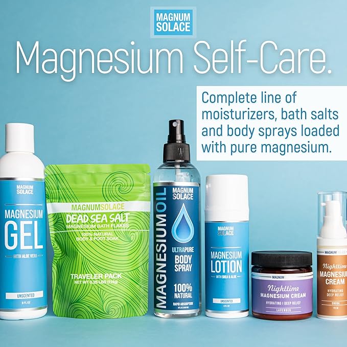 Pure Magnesium Flakes &amp Cream (2 Item Bundle)