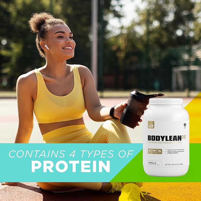 AdvoCare BodyLean25 - Protein Powder with Whey Protein Isolate - Supports Muscle Building &amp A Lean Body - Offers Energy Support* - Vanilla 4.5 oz