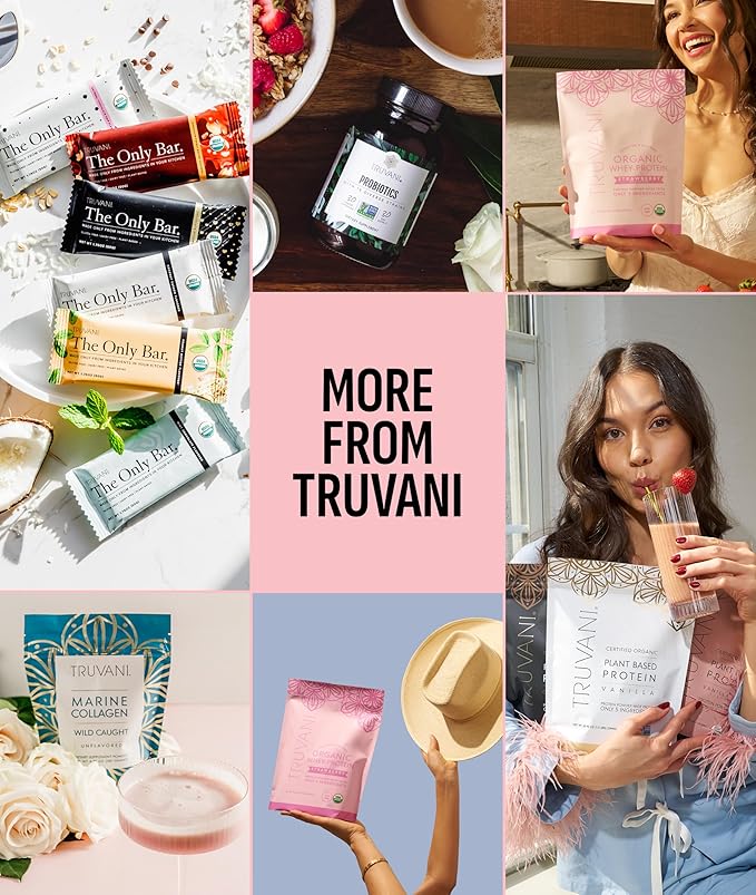 Truvani Hydrolyzed Collagen Peptides | Unflavored | 28 Servings | 20g Grass-Fed Collagen Protein Powder | Promotes Hair Skin and Nail Health | Dairy &amp Gluten Free | Women &amp Men | Package May