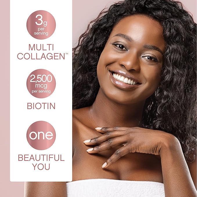 NeoCell Liquid Multi Collagen Peptides | 16 fl oz | with Biotin | Advanced Nourishing Formula | 10 Types of Bio-Peptides | Hair Skin &amp Nails | for Women and Men