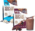 WILD SOCIETY - Top Flavor Mulitpack - 100% Grass Fed Whey Protein Powder + Superfood Mushrooms &amp Adaptogens - 25g Protein Clean Protein Powder 0 Added Sugar Non GMO Gluten Free -
