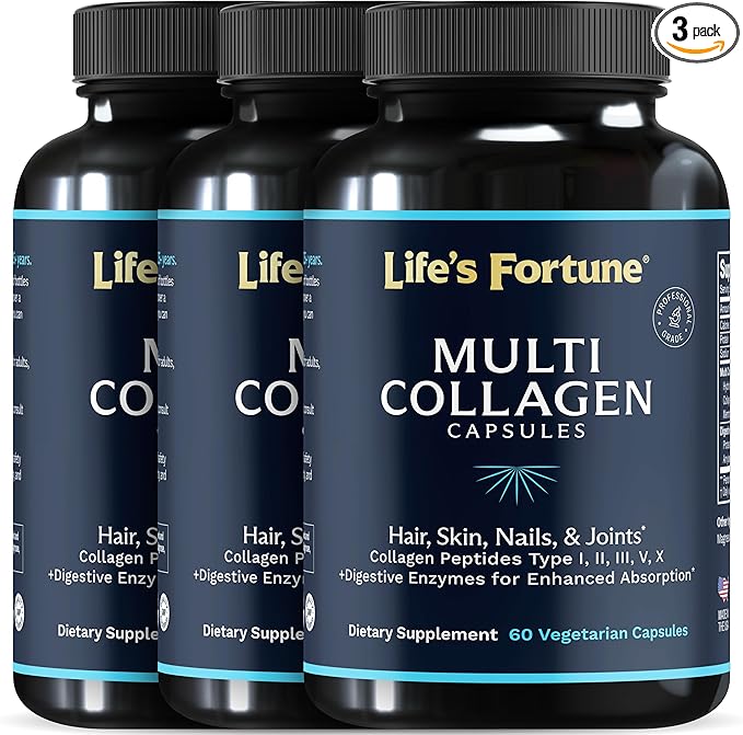 Enhanced Collagen Pills (Types I II III V X) | Grass Fed Collagen Peptides &amp Proteox for Maximum Absorption &amp Benefits | Keto Primal Amino Acid Hydrolyzed Protein for Hair Nail Skin Joint