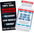 Ultimate 100% Essential Amino Acid Supplement for Cutting Fasting &amp Workouts - All 9 EAAs 40% Leucine — Ideal BCAA Ratio for Energy Muscle &amp Recovery - 150 Easy-to-Swallow Keto &amp Vegeta