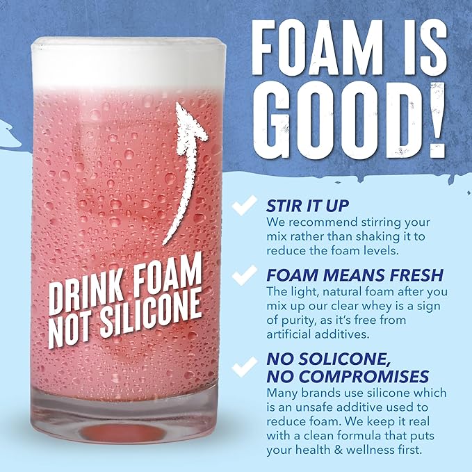WILD SOCIETY - Clear Protein Powder + Electrolytes - 20g Clear Whey Protein Isolate Drink - Zero Sugar - 0g Lactose - Natural Flavors &amp Colors - Muscle Post Workout Recovery - Watermelon Lime 16