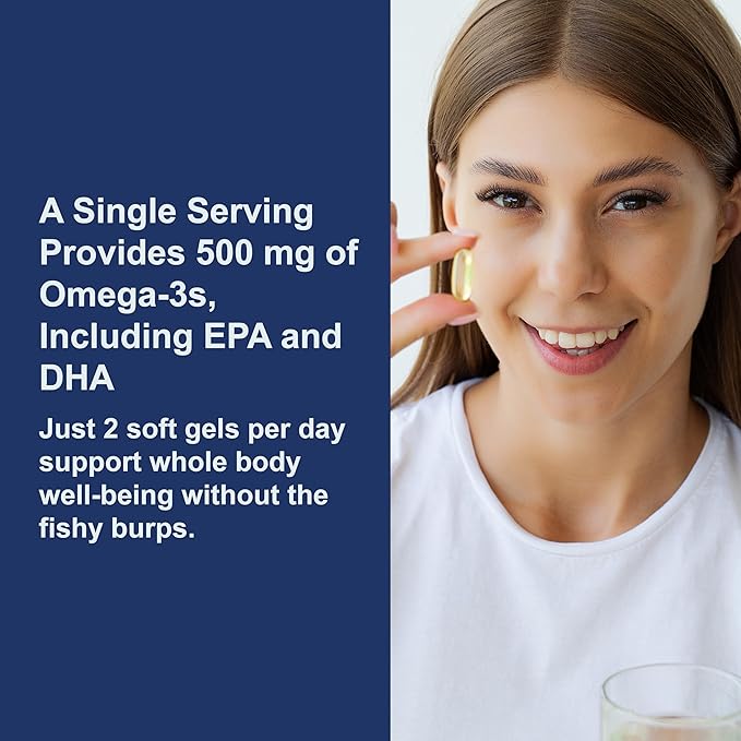Carlson - Salmon Oil 500 mg Omega-3s Norwegian Heart Brain &amp Joint Health 300 Softgels