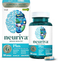 NEURIVA Plus Brain Supplement for Memory and Focus Clinically Tested Nootropics for Concentration for Mental Clarity Cognitive Enhancement Vitamins B6 B12 Phosphatidylserine 30 Capsules