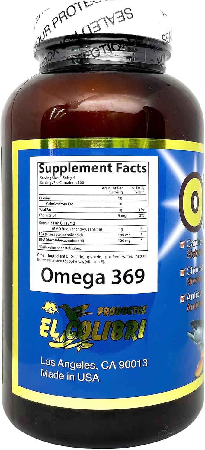 Omega 3-6-9 300mg 200 softgel