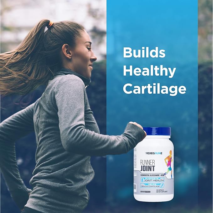 Runner Joint Support Supplement | Supports Healthy Joints Cartilage &amp Mobility | Glucosamine Chondroitin MSM | GMP Certified Joint Support for Athletes – 90 Capsules