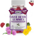 Liver Cleanse Detox &amp Repair Gummies — Sugar-free US-Made 1500mg Milk Thistle Supplement with Artichoke Dandelion and 20+ Herbs — Liver Support Supplement for Men &amp Women(60 Vegan Gummies)