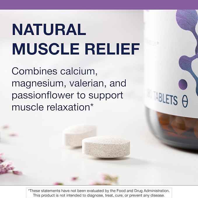 Metagenics MyoCalm - Calcium &amp Magnesium Supplement for Muscle Relaxation* - with Passionflower &amp Valerian Root for Enhanced Absorption - Non-GMO Gluten-Free &amp Vegetarian - 180 Tablets