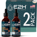 E2H Turmeric Curcumin Drops with Black Pepper - Boost Your Health - Joint Support Supplement - Vegan - Non-GMO - (2 Bottles)