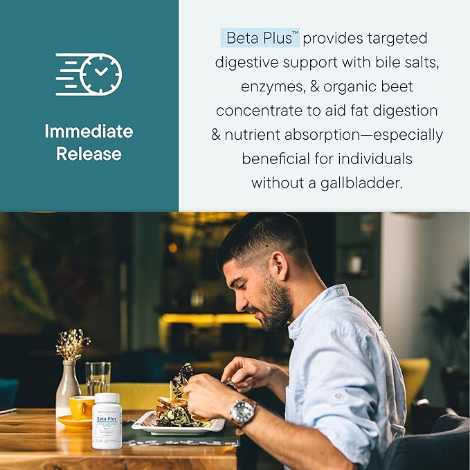 Biotics Research Beta-Plus™ Nutritional Ox Bile Salts Digestive Enzymes Supplement For Bile Production For No Gallbladder-Supports Overall Liver Function Aids Fat Digestion Supplies Betaine 180 Tabs