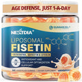 Liposomal Fisetin 200mg &amp Resveratrol Complex 500mg Liquid Gummies - Longevity &amp Cell Renewal Support - 98% High Purity FisetinTrans-Resveratrol Quercetin Luteolin with Vitamins C &amp E 1-