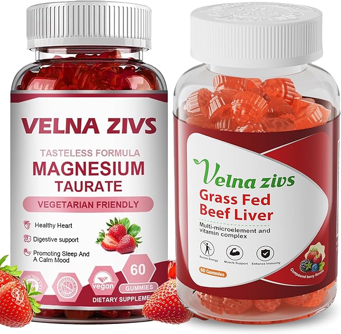 Magnesium Taurate Gummies and Beef Liver Gummies