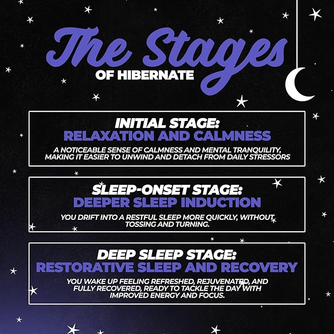 Hibernate Sleep Supplement Complete &amp Optimally Dosed Sleep Recovery Formula Relax &amp Unwind Includes GABA Valerian Root Melatonin 5-HTP &amp More (30 Servings) (BlackBerry Lemonade)