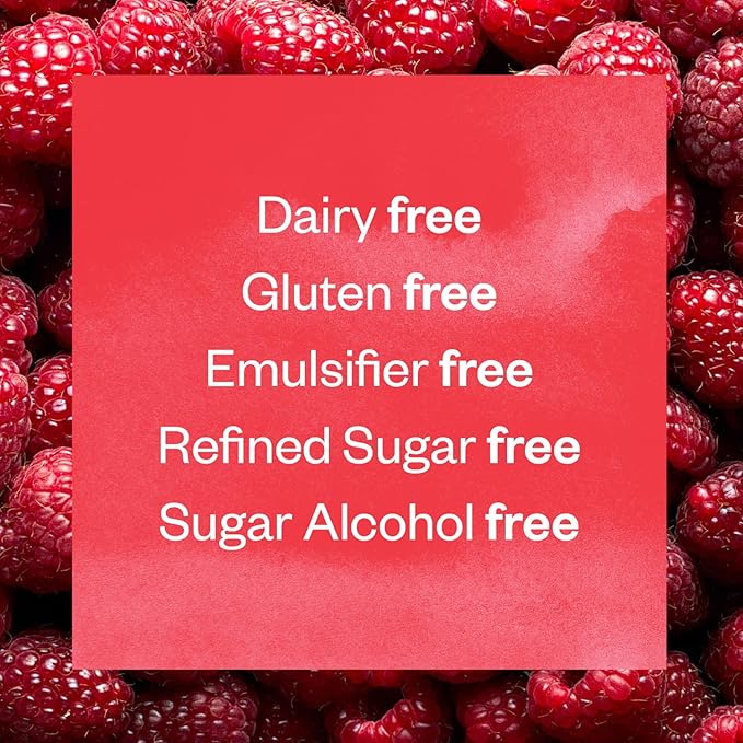 Floura Raspberry Rose Fruit-Forward Fiber Bars– High Fiber Vegan Gluten &amp Dairy Free Low Calorie Healthy Snack Bars with Upcycled Produce for Gut Health [10 Pack]