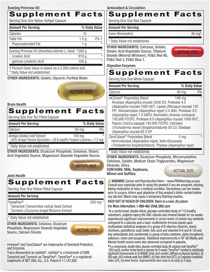 GNC Whole Body Vitapak Program Ultra Premium Proven Multivitamin Blend 7 in 1 Formula 30 Servings