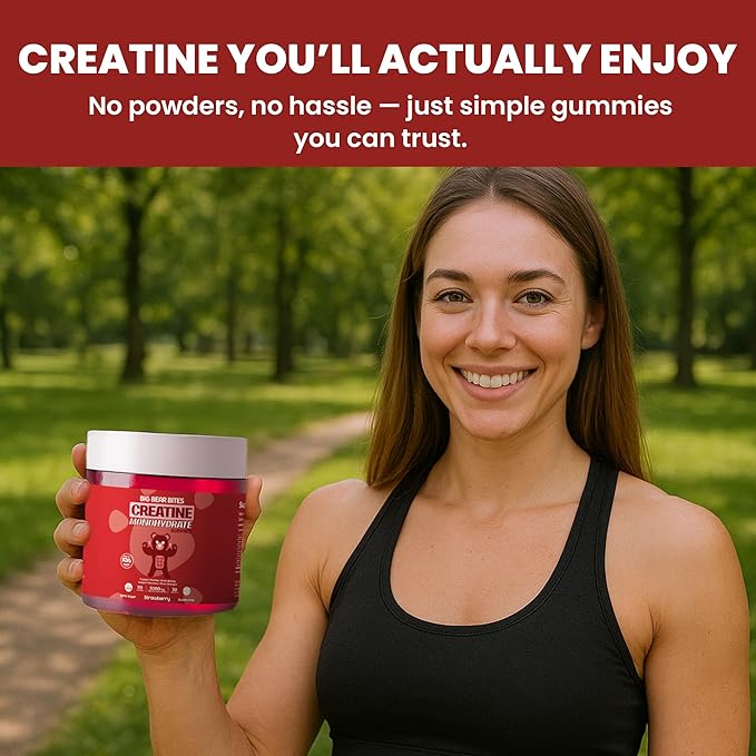 Creatine Monohydrate Gummies Bundle – Strawberry &amp Watermelon | 5000mg Per Serving | Sugar-Free Gluten-Free &amp Halal | 180 Gummies Total (2 x 90 Count) | Pre Workout &amp Muscle Support