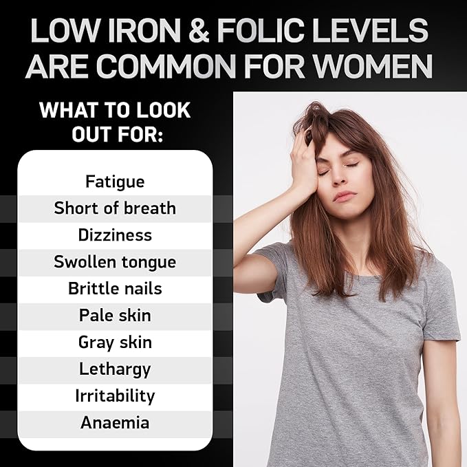 Beauty Collagen Complex and Vegan Iron Supplements for Women - Age Defense Bundle