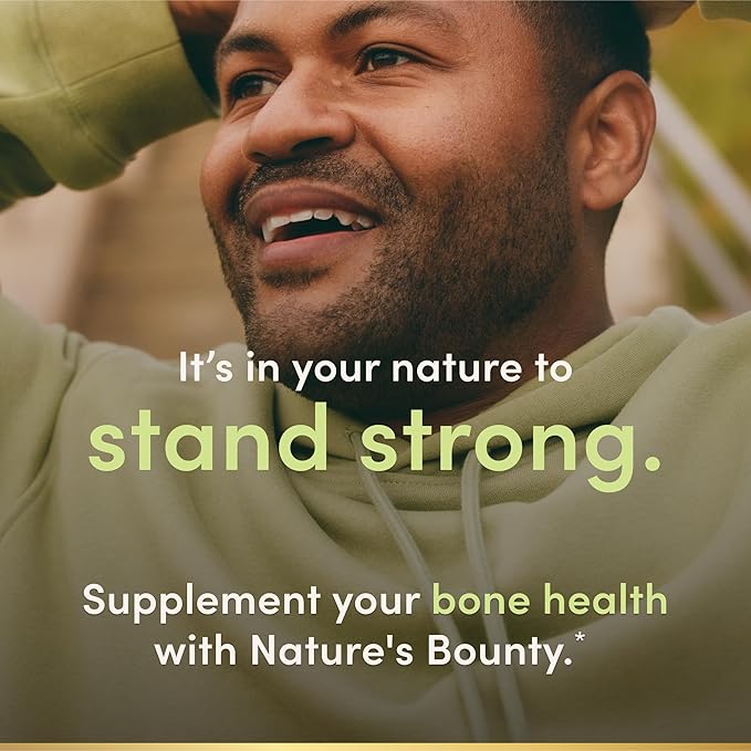 Nature's Bounty Calcium 1200 mg with Vitamin D3 Bone Health &amp Immune Support Vitamin D3 1000 IU 220 Softgels (Pack of 2)