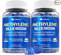 Methylene Blue Gummies for Humans Brain Supplement with NAC VIT B3 &amp L-Theanine Brain &amp Mitochondrial Support Enhances Energy Focus and Cognitive Clarity Sugar Free 120 Ct