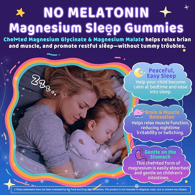 Kids Sleep Gummies + Kids Omega 3 Gummies for 4+