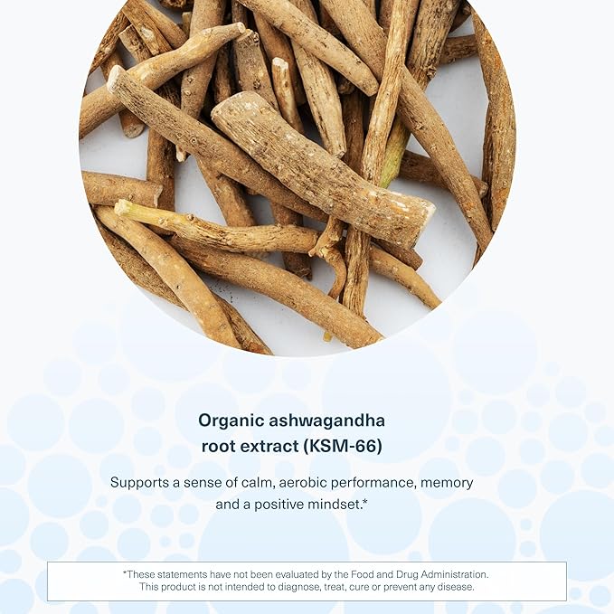 Youtheory Ashwagandha - Vegetarian Energy &amp Stress Support Supplement with Organic KSM-66 &amp Ginger Extract - Cane Sugar-Mixed Berry 60 Gummies (20 Day Supply)
