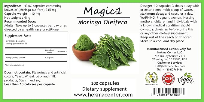 Hekma Center Organic Supplements for Iron Vegan.