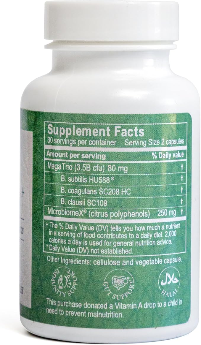 Salaam Nutritionals Synbiotic: Halal Probiotic + Prebiotic