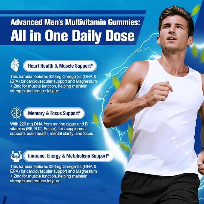 Mens Multivitamins Gummies &amp NMN Supplement Bundle