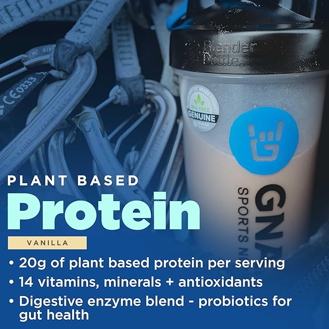 Gnarly Vegan Plant Protein Meal Replacement - Vanilla (28.2oz) and Gnarly Nutrition Preworkout Mango (14.82oz)