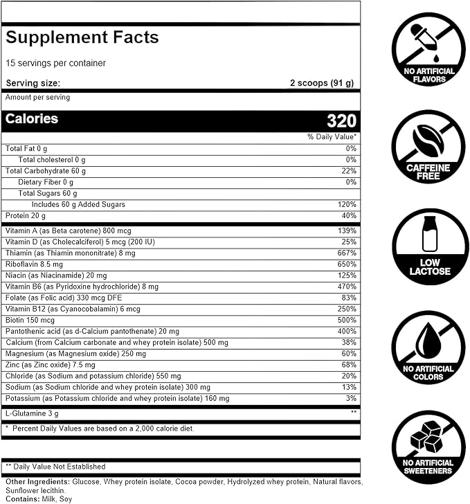 FIRST ENDURANCE Ultragen Workout Recovery Drink Powder Protein Mix Boosts Energy Accelerates Recovery | Tropical Punch 15 Servings