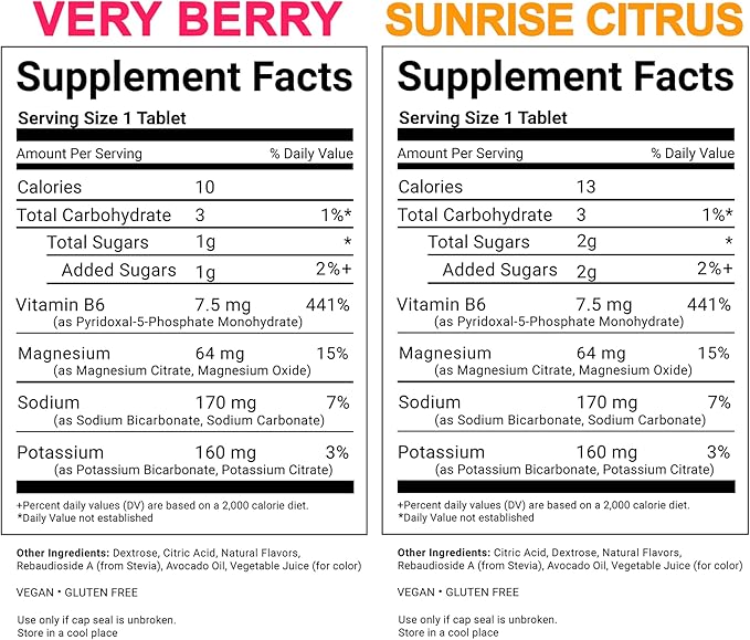 Berry &amp Citrus All Natural Hydration &amp Kidney Health Supplement to Combat Calcium Oxalate Crystal Formation 80 Tablets