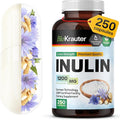 BIO KRAUTER® Inulin Powder from Chicory Root in Capsules 1200 mg per Serving 250 Count - Vegan &amp Pure Inulin Prebiotic Fiber for Gut &amp Digestive Support - No Fillers Non-GMO - 41 Days of Supp