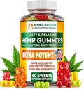 Hemp Gummies - Made in USA - Omega 3 Supplement with Hemp Oil - Fruity Gummies for Joints Muscles Relax Calm Sleep Skin and Nails