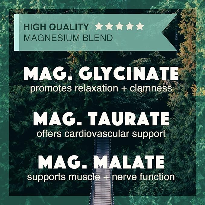 Natural Rhythm Cardio Calm Bundle - Triple Calm Magnesium 150mg 120 Capsules + CoQ10-ZEN (Coenzyme Q10 + L-Carnitine + L-Theanine) 30 Capsules