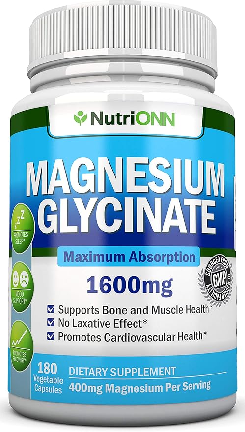 Magnesium Glycinate Capsules &amp Lung Support Capsules Combo - Targeted Respiratory Health Support