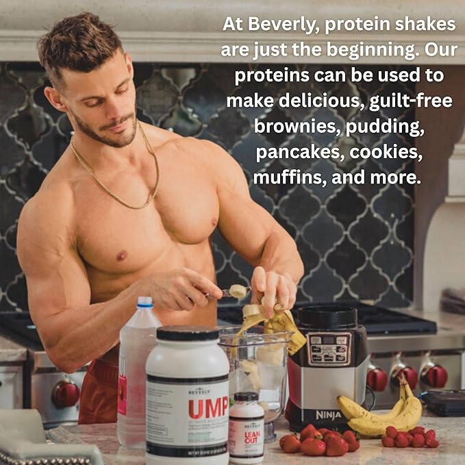 Beverly International UMP Protein Powder Rocky Road. Unique Whey-Casein Ratio Builds Lean Muscle. Easy to Digest. No Bloat. (32.8 oz) 2lb .8 oz