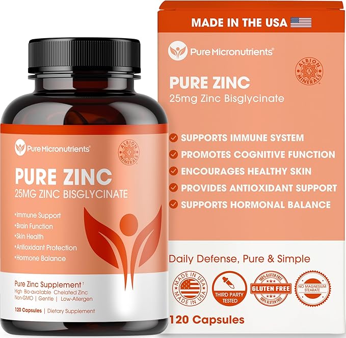 Mood Energy Skin &amp Muscle Bundle - Magnesium Glycinate + Pure Zinc Supplement – High Absorption Chelated Formula – Supports Immunity Sleep Muscle Recovery &amp Energy Pure Micronutrients