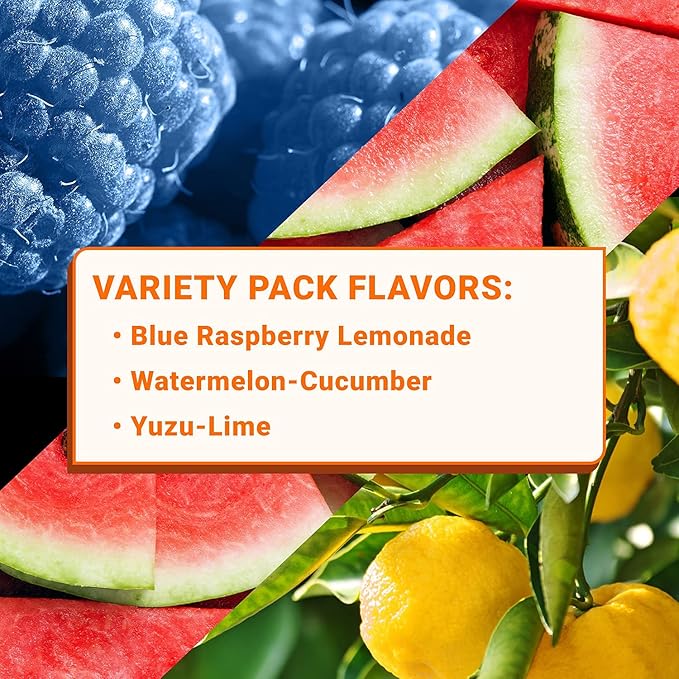 Essential Elements Apple Cider Vinegar Gummies from The Mother &amp Sugar Free Hydration Powder Packets - Variety Pack | 15 Stick Packs | Energy Improved Performance Digestion &amp Immune Support
