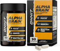 ONNIT Alpha Brain Nootropic Brain Supplement for Focus Memory Mental Clarity Cognitive Support with L-Theanine and Vitamin B6 90 Count Capsules