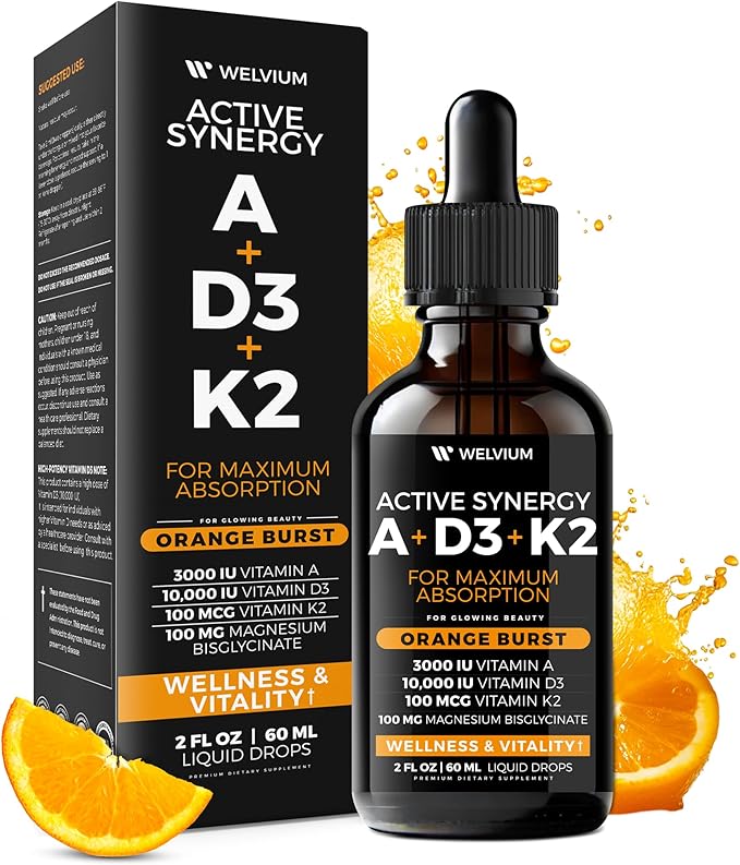 Triple Magnesium Drops + Vitamin D3 K2 A Drops – Duo
