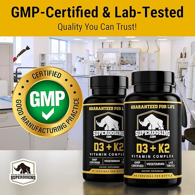 Best Value Max Strength 10000 iu Vitamin D3 and 1500 mcg Vitamin K2 Supplements 3 Bottle Pack. D3K2 Vitamins and Supplements for The Health. D3-K2 MK4 Capsules Best K2D3 Vitamin for Immune System