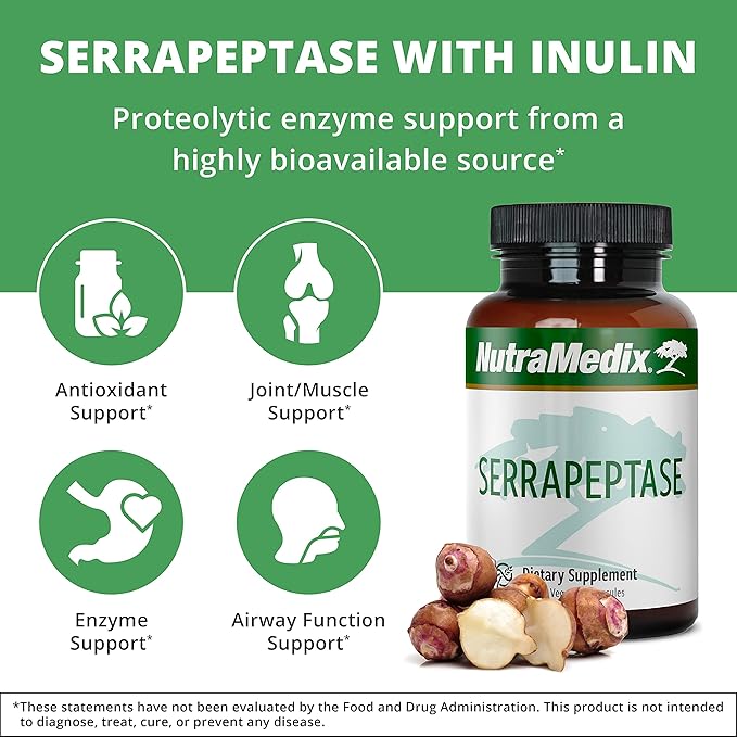 NutraMedix Fitness Plan Supplement Bundle - Includes Magnesium Malate for Energy &amp Athletic Support and Serrapeptase for Joint &amp Mobility Wellness - Fitness Support Supplements -2-Piece Capsul