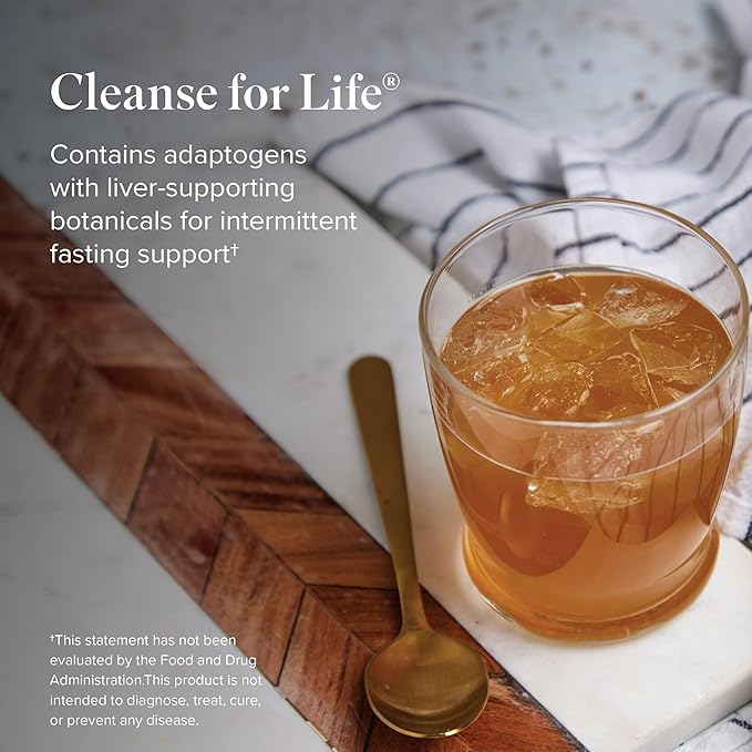 Isagenix Cleanse for Life - Detox System Support with Vitamins &amp Minerals - Support Healthy Metabolism with Antioxidant Supplement - Gluten &amp Soy Free Cleanse Drink - Peach Mango 32 Oz